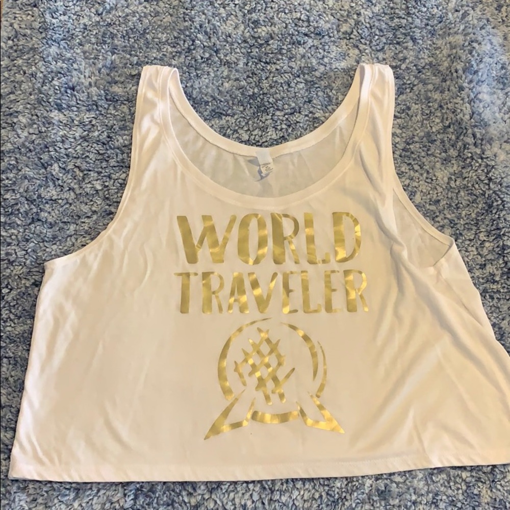 Epcot themed World Traveler Crop Tank Top